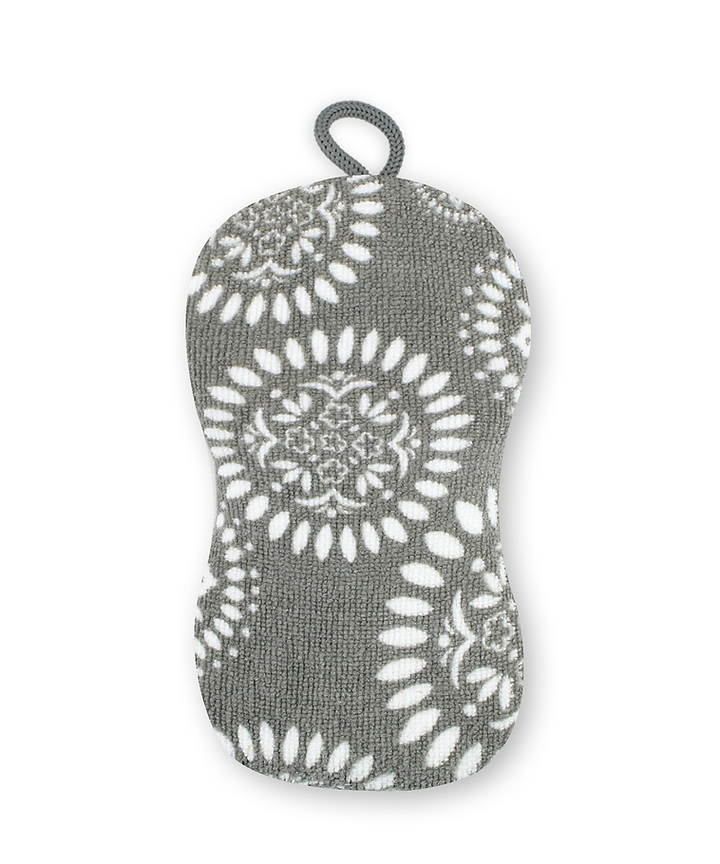 Scrub Sponge- Medallion Gray