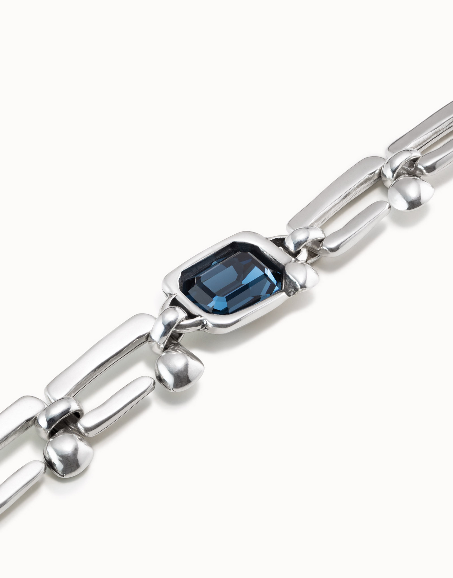 UNO de 50 Unconventional Silver Blue Bracelet