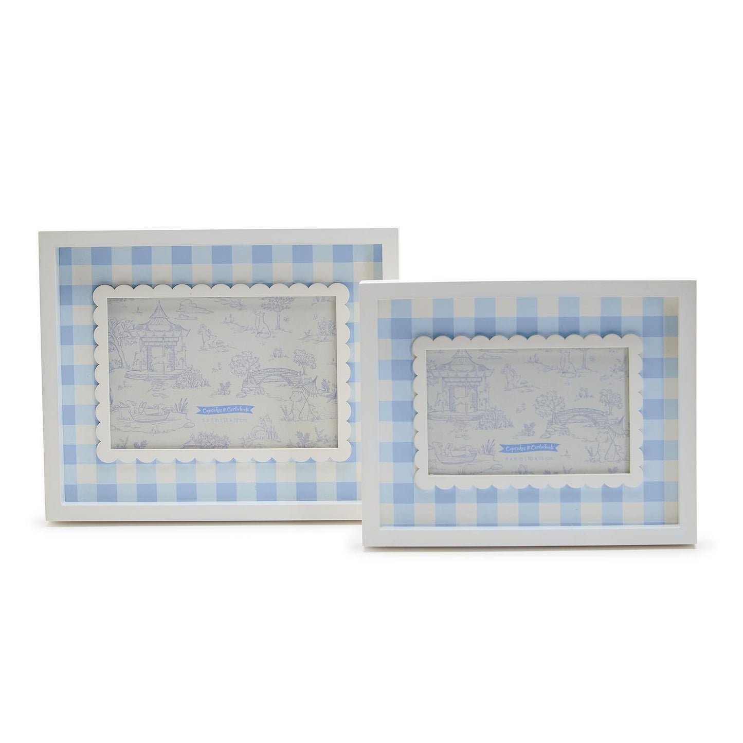 Blue Gingham 4x6 Frame