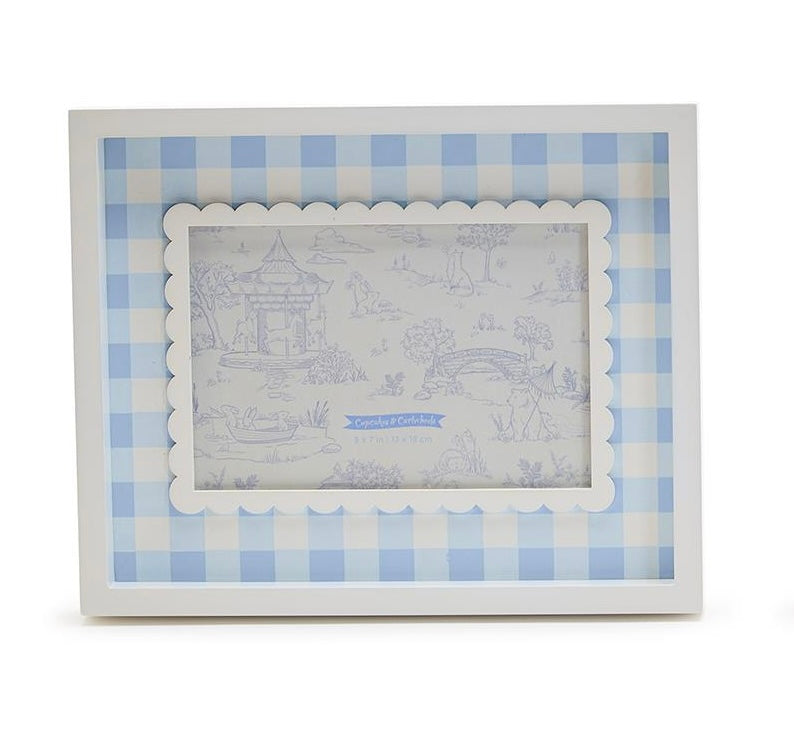 Blue Gingham 5x7 Frame