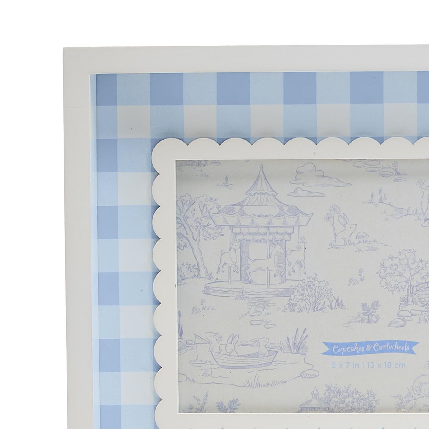 Blue Gingham 5x7 Frame