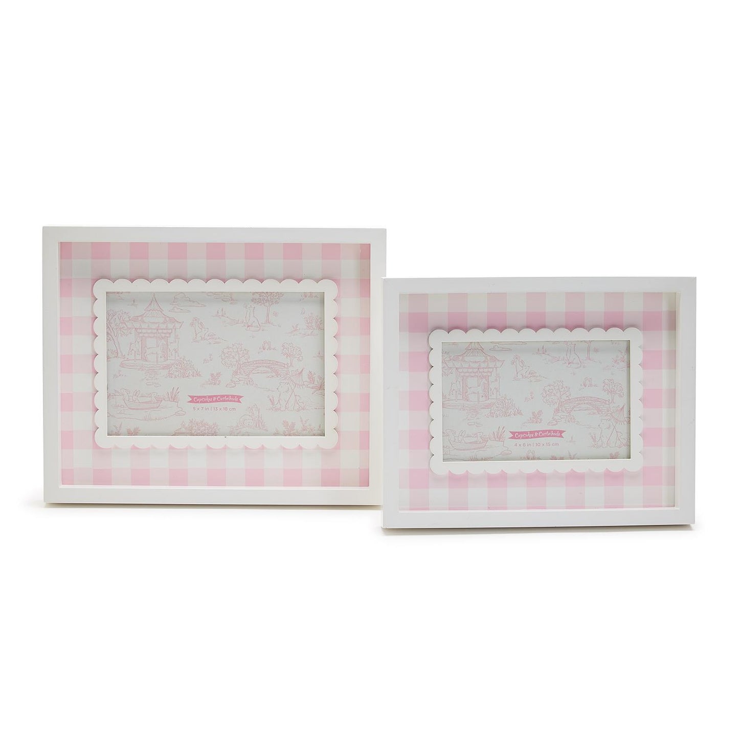 Pink Gingham 4x6 Frame