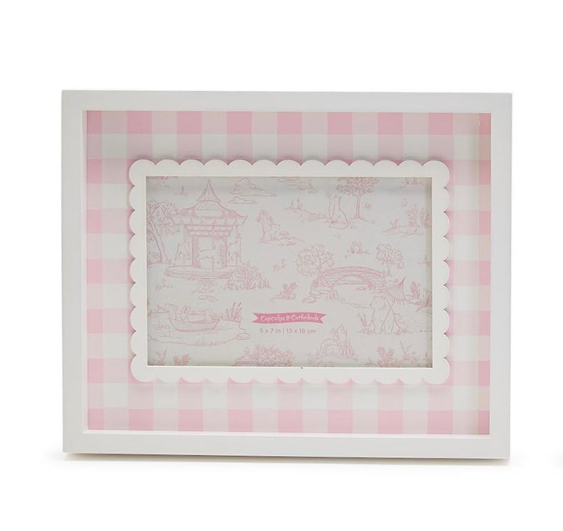 Pink Gingham 5x7 Frame