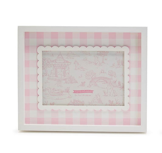 Pink Gingham 5x7 Frame