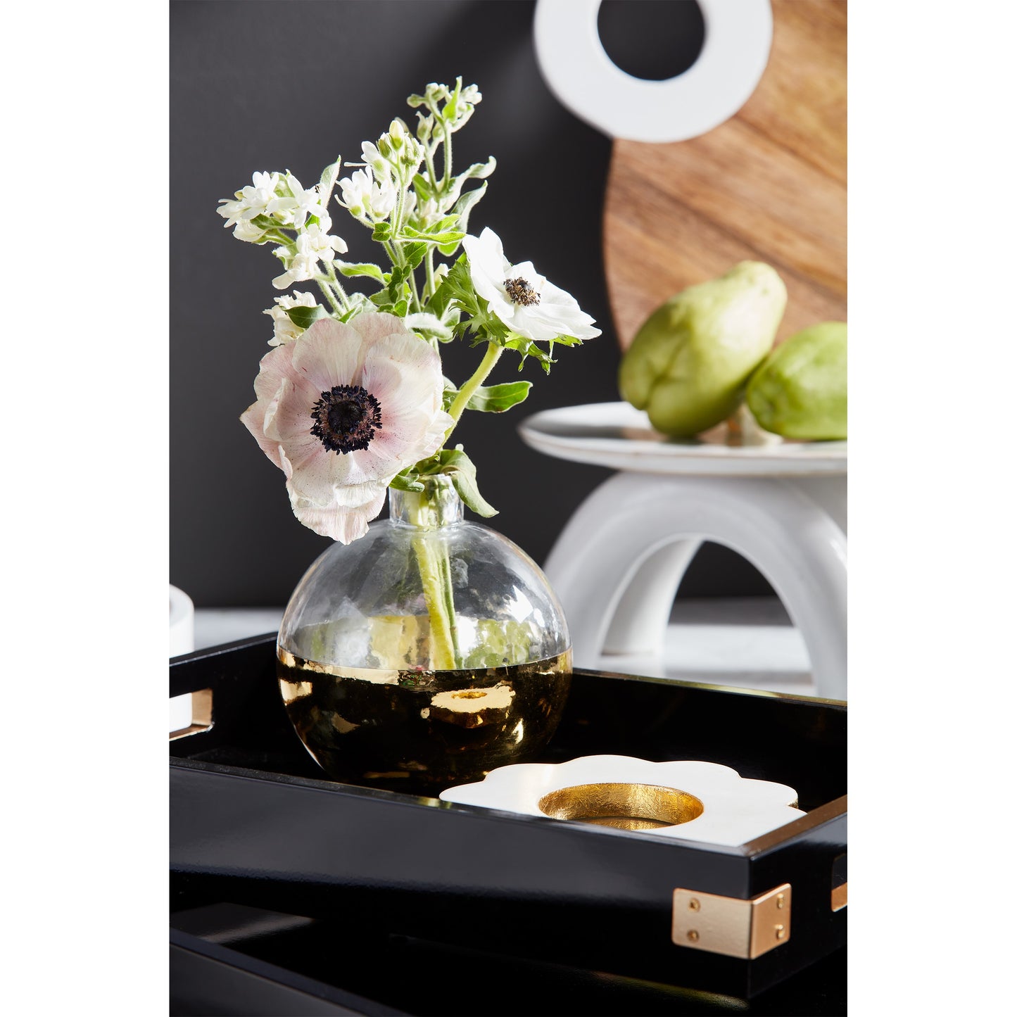 Black  Lacquer Tray Small