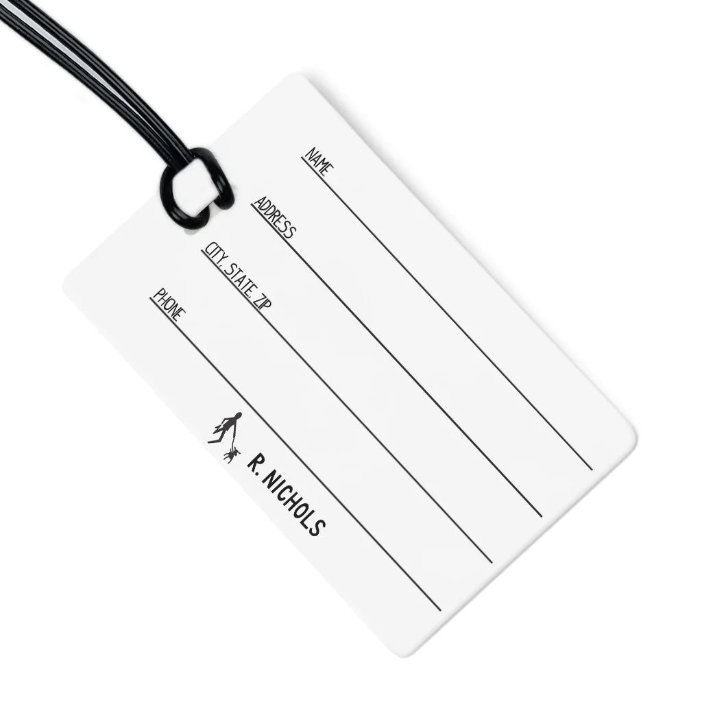 Golf Clubs Luggage Tag