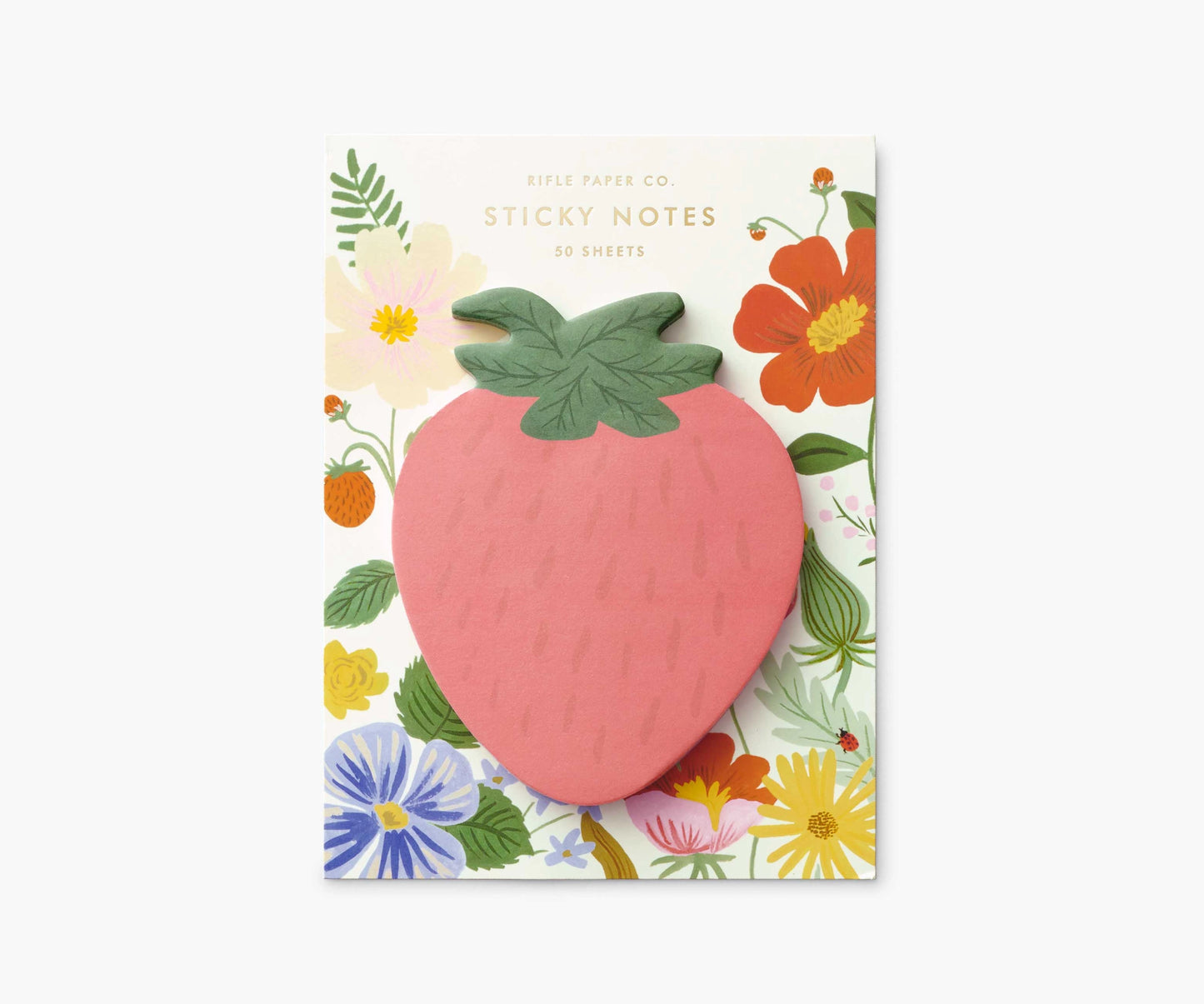 Rifle Paper Strawberry Sticky Notes