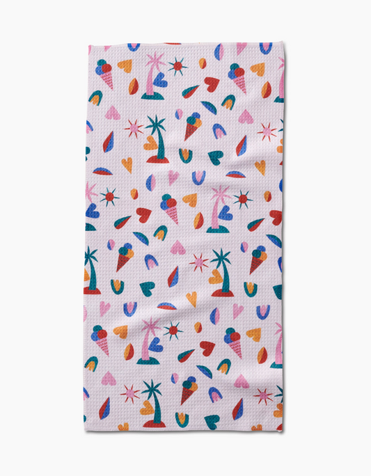 Geometry Summer Love Bar Towel