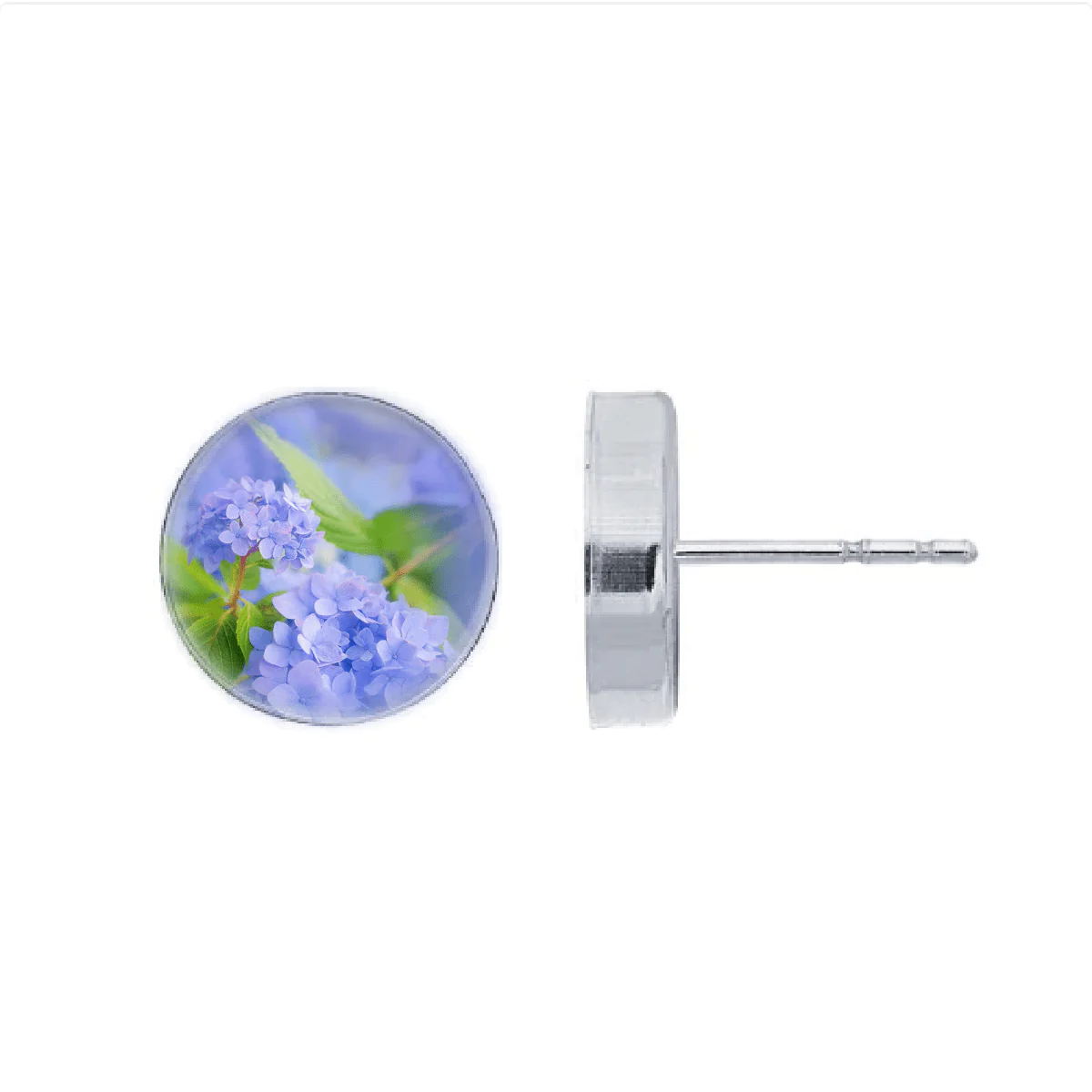 Hydrangea Post Earrings