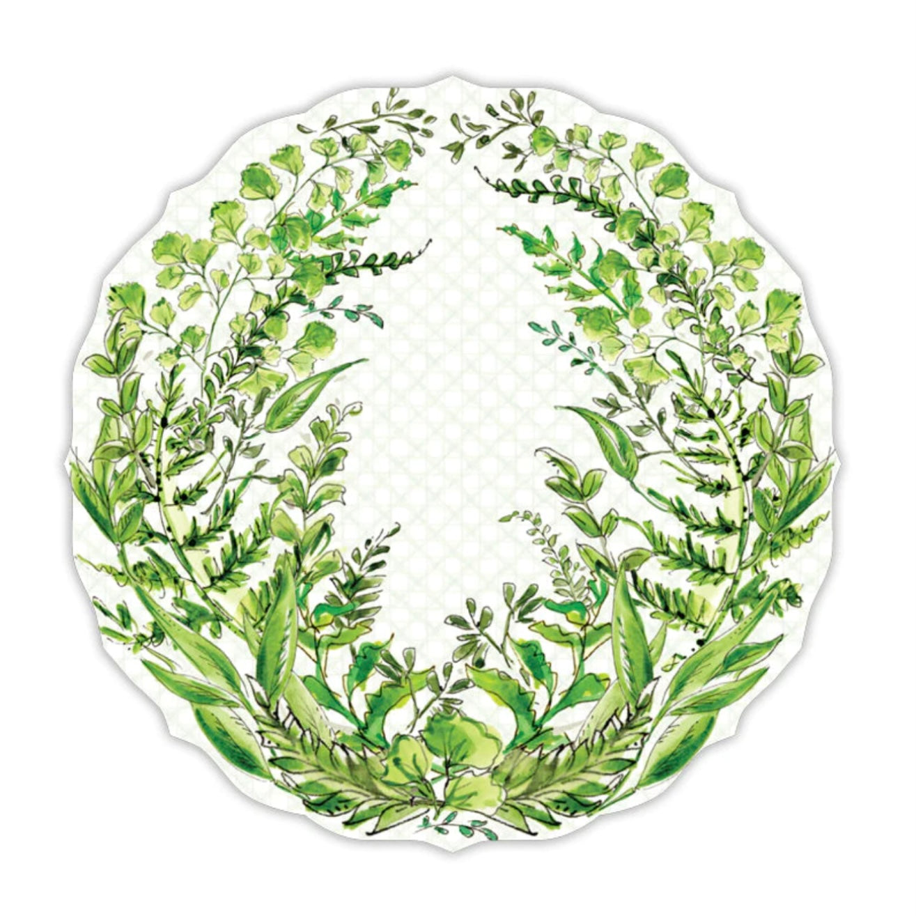 Roseanne Beck Green Fern Laurel Diecut Placemat