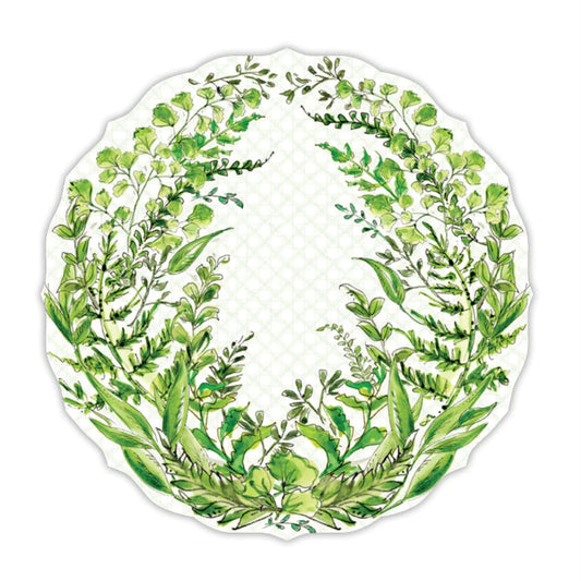 Roseanne Beck Green Fern Laurel Diecut Placemat