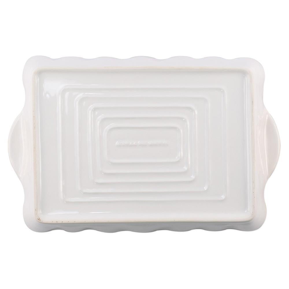 Vietri Italian Bakers White Large Rectangular Baker