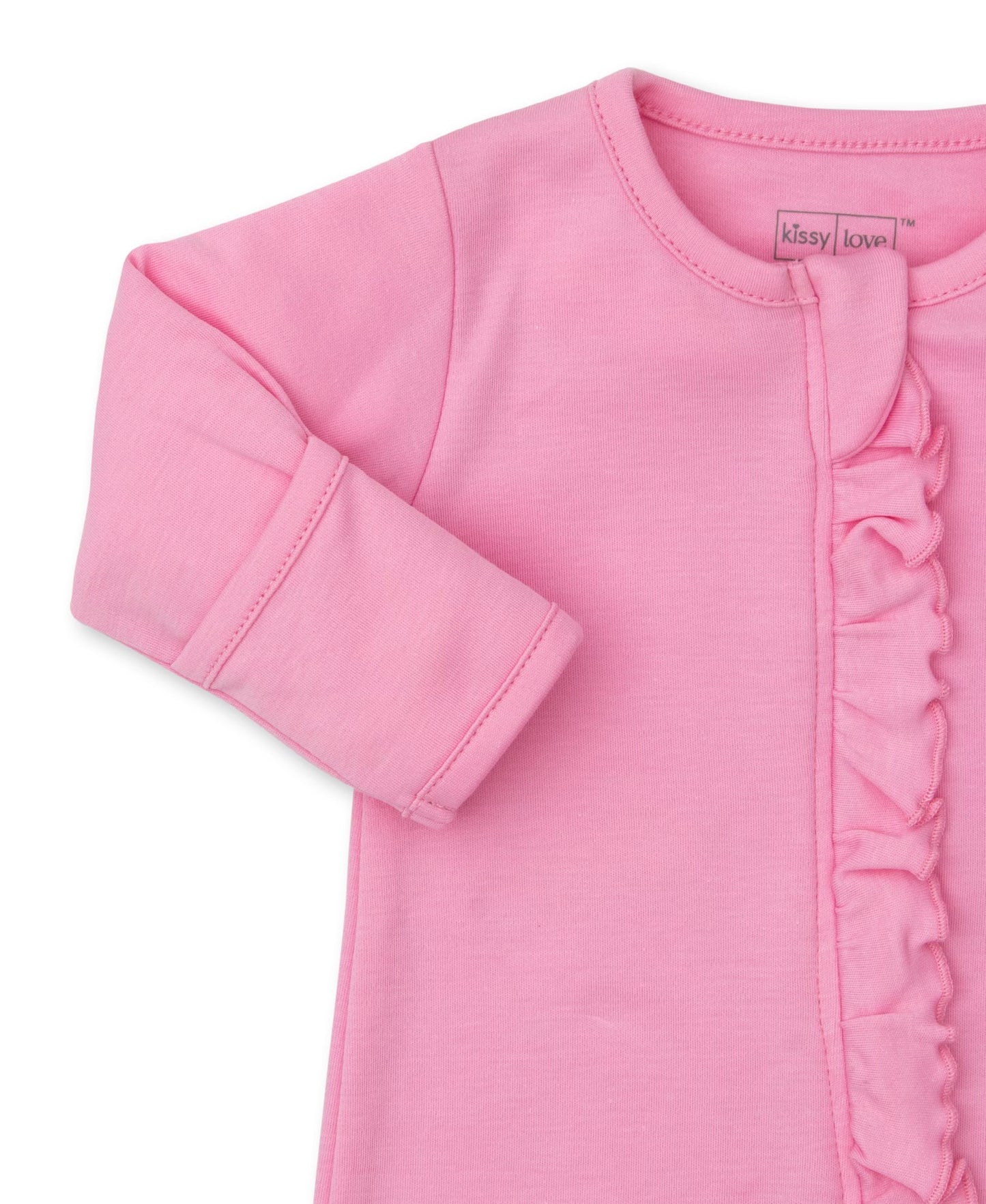 Kissy Kissy Pink Zip Footie 6-9m