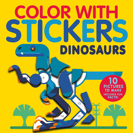 Color w/ Stickers: Dinosaurs Book