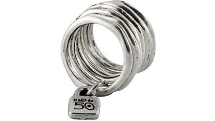 UNO de 50 Lock Silver Ring