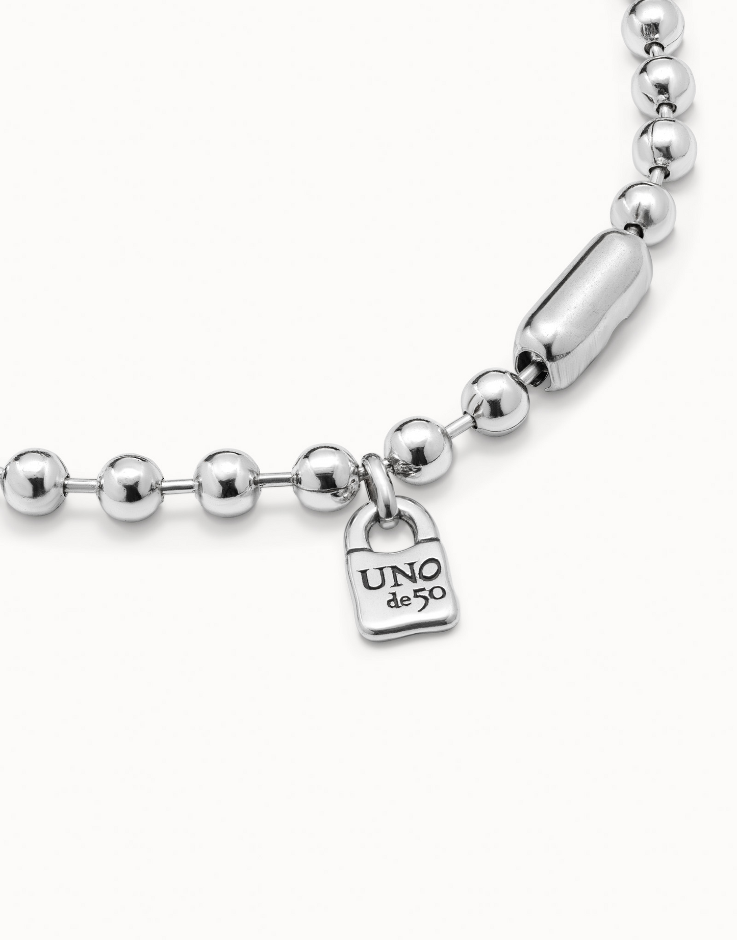 UNO de 50 Copito de Nieve Silver Necklace