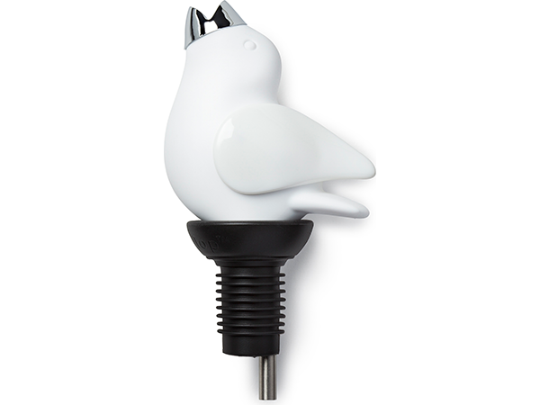 Chirpy Top Wine Pourer White