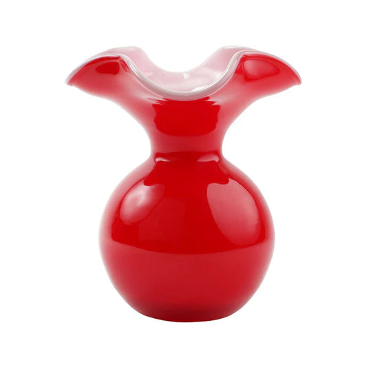 Vietri Red Hibiscus Vase Small