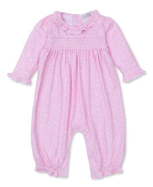 Kissy Kissy Fall Flower Patch Pink Playsuit 0-3m