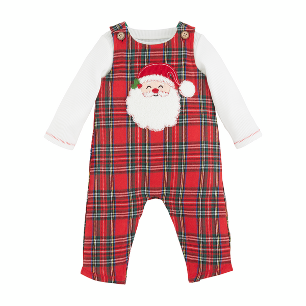 Mudpie Santa Tartan Longall Set 6m