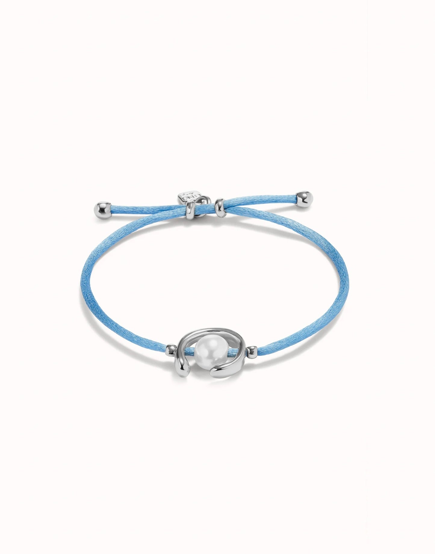 UNO de 50 Ser Diferente Blue/Silver Pearl Bracelet