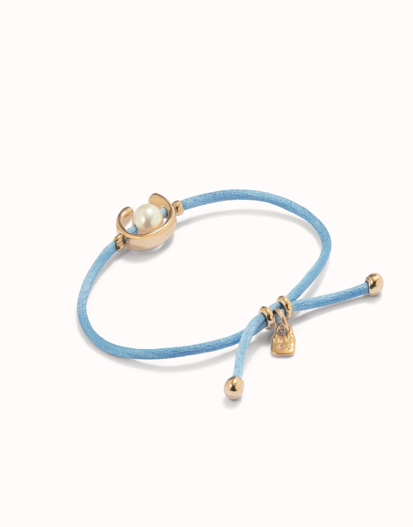 UNO de 50 Ser Diferente Blue Gold Pearl Bracelet