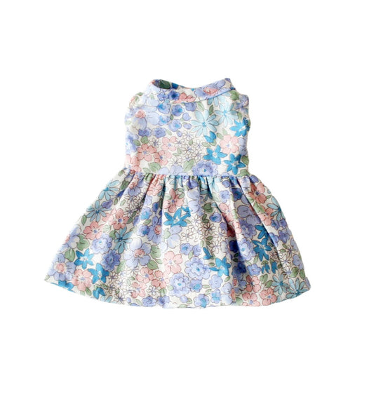 Alimrose Small Doll Blue Liberty Dress