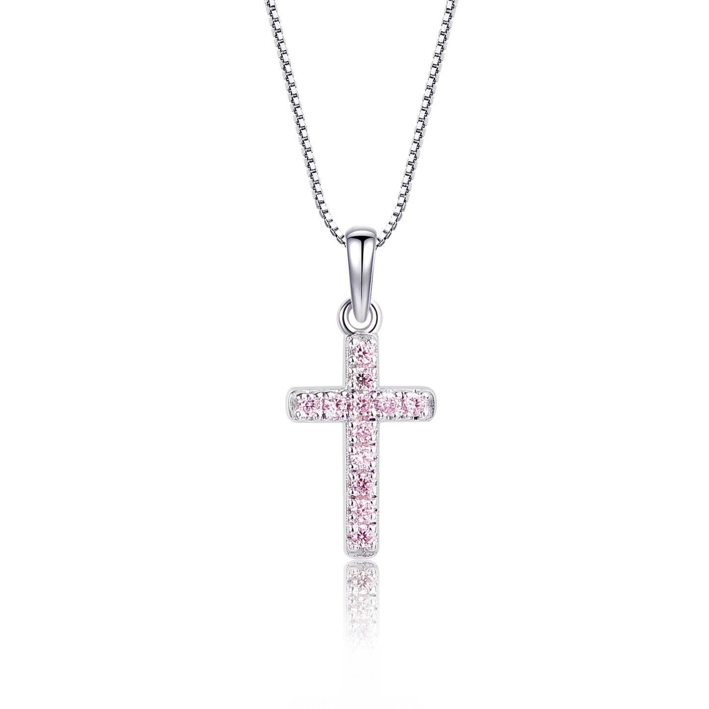 Sterling Cross Charm Necklace