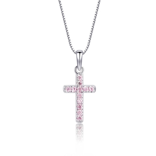 Sterling Cross Charm Necklace