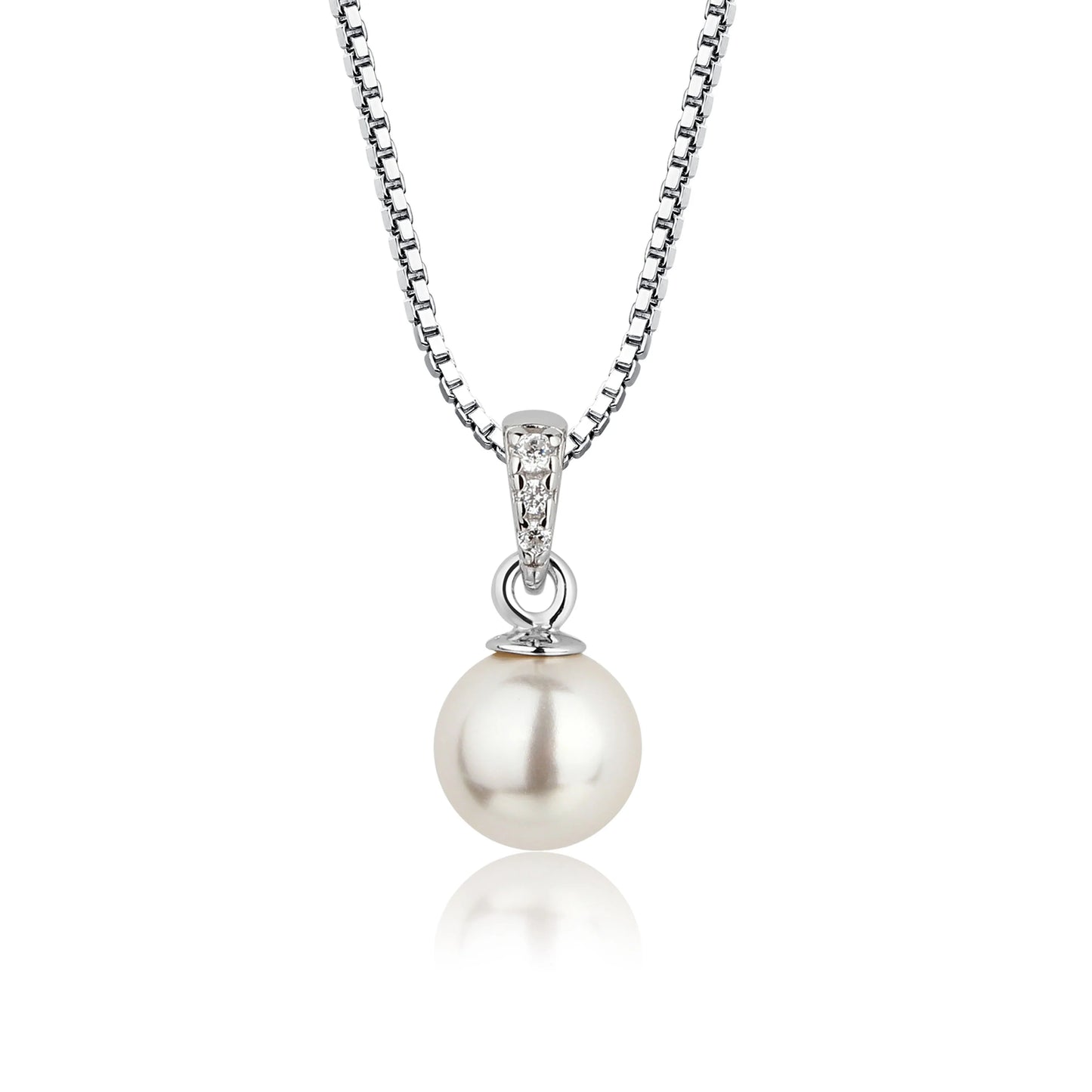 BCN Pearl Sterling Silver White