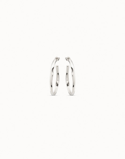 UNO de 50 Ohmmm Silver Earrings