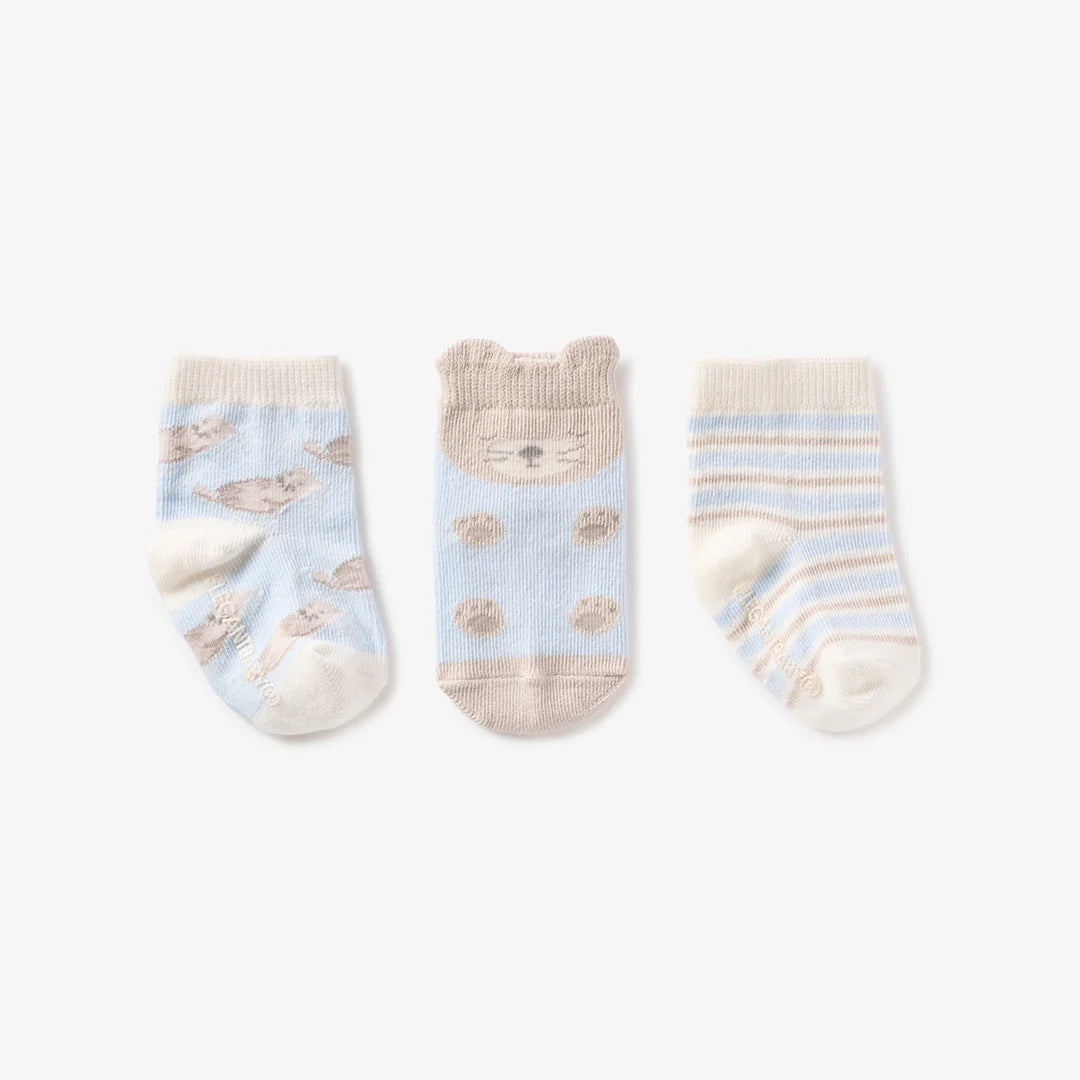 Elegant Baby Otter 3/pk Socks