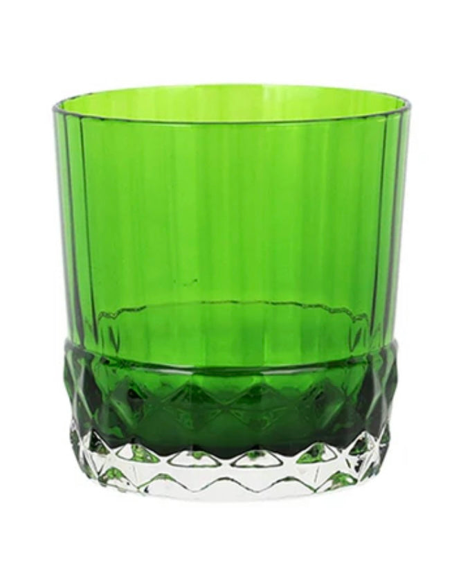 Vietri Deco Dark Green Short Tumbler