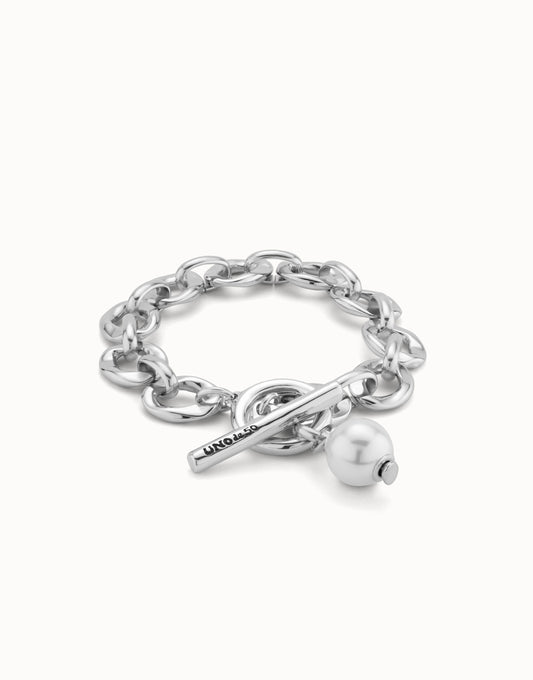 UNO de 50 YOLO Silver Bracelet