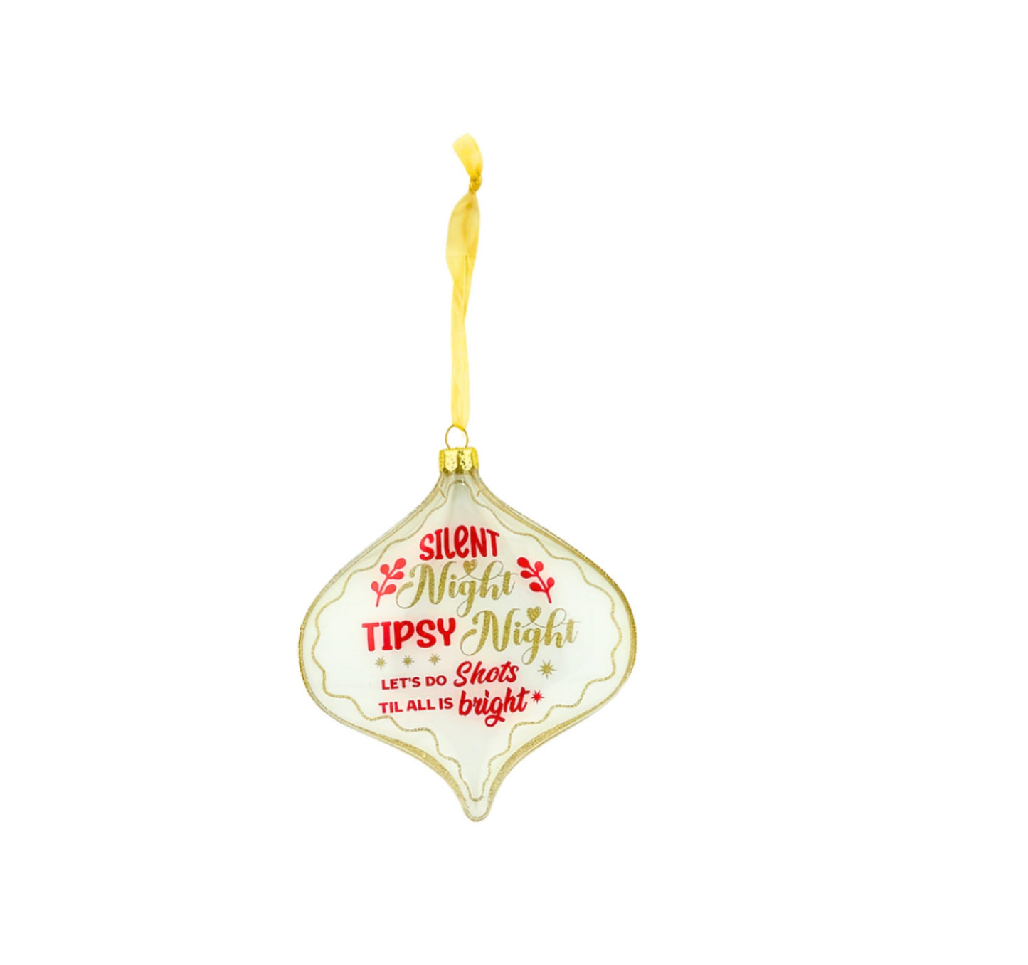 Silent Night Tipsy Night Ornament