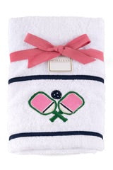 Shiraleah Pickleball Paddles Towel White