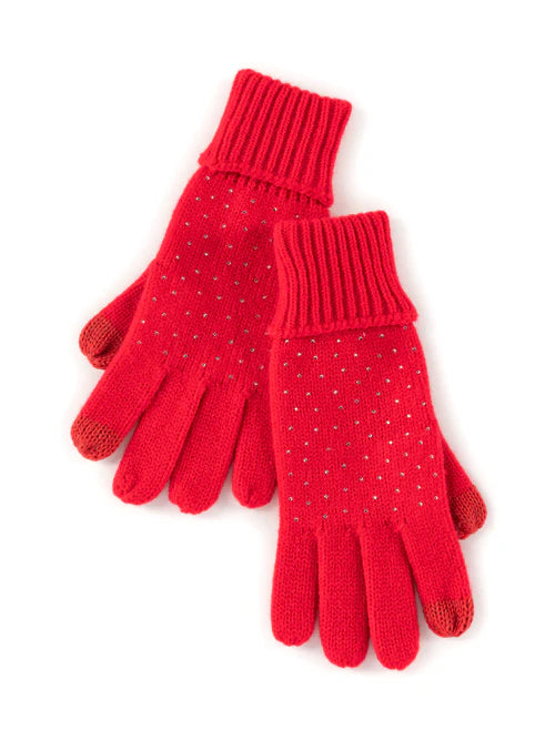 Shiraleah Natalia Red Touchscreen Gloves