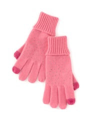 Shiraleah Natalia Pink Touchscreen Gloves