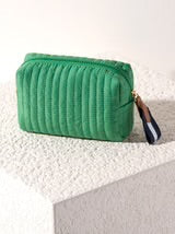 Shiraleah Ezra Cosmetic Pouch Green Small