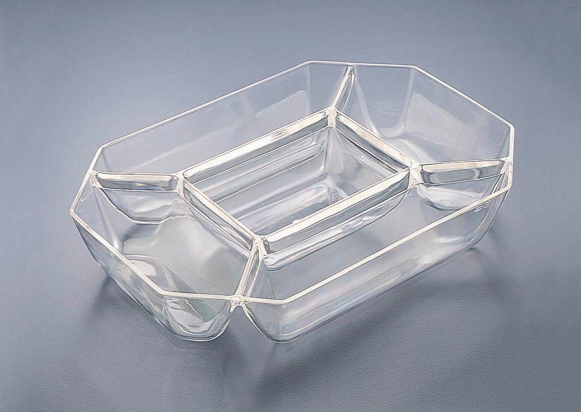 Acrylic 5 Compartment Octagon Tray