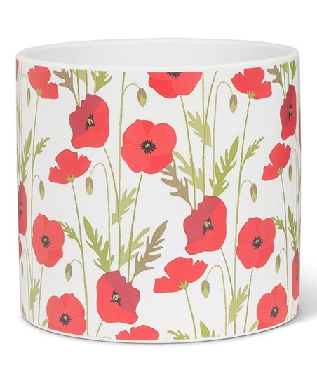 Planter Red Poppy