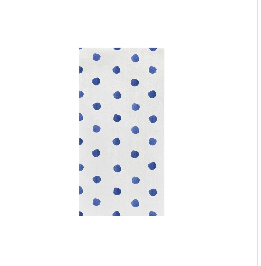 Vietri Papersoft Guest Towel Blue Dot (20)