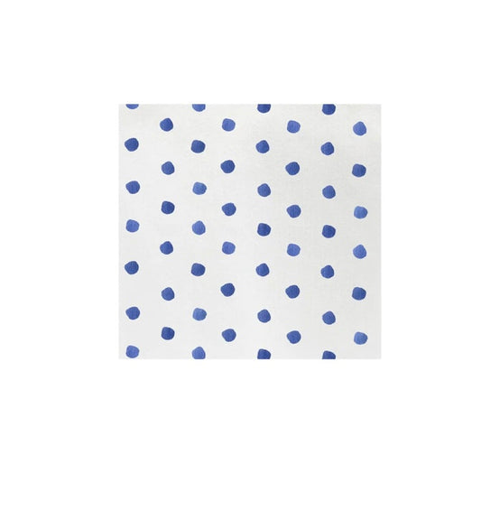 Vietri Papersoft Cocktail Napkin Dark Blue Dot  (20 Pk)