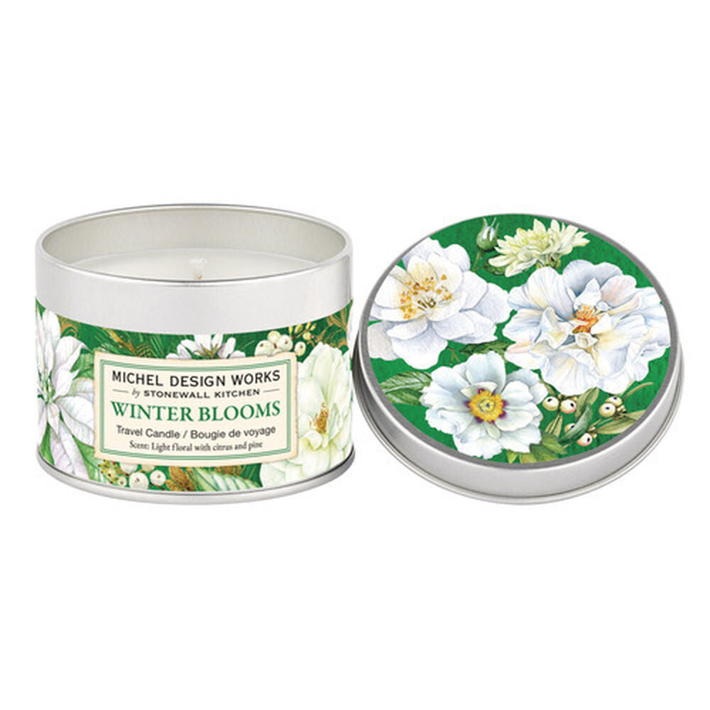 Michel Design Works Winter Blooms Travel Candle