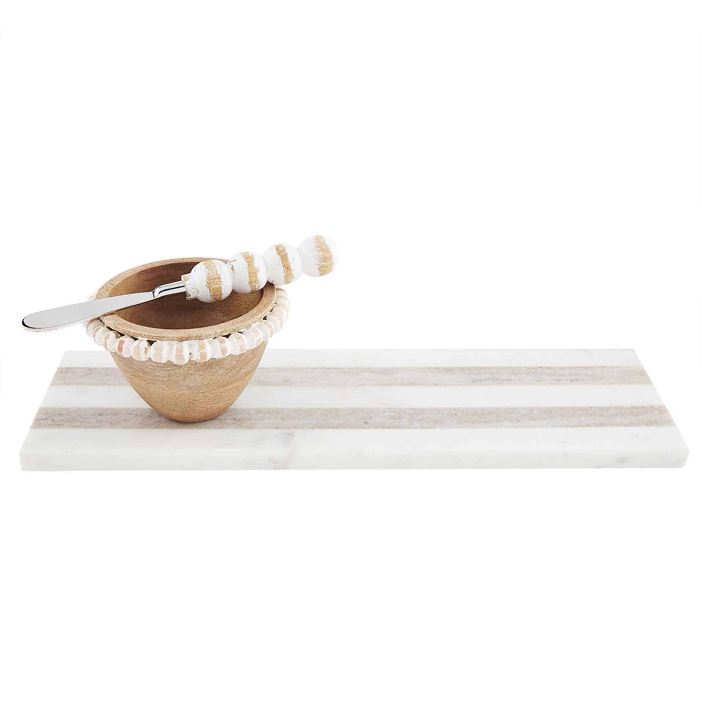 Charcuterie Marble Board w/Dip Set