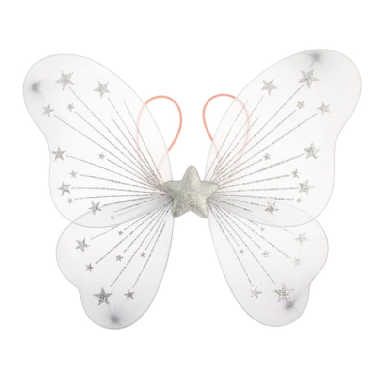 Silver Star Fairy Dress Up Wings