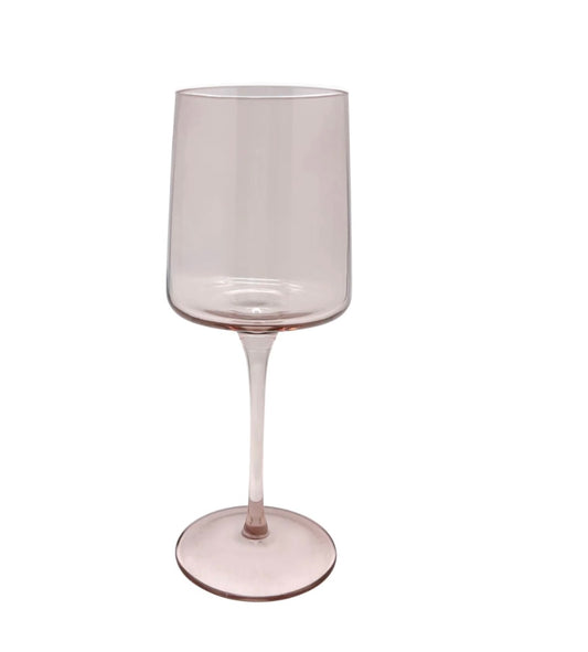 Mariposa White Rim Wine Glass