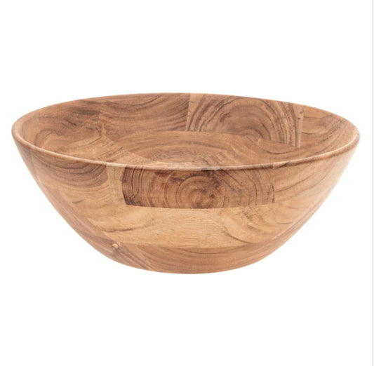 Natural Wood Salad Bowl Small