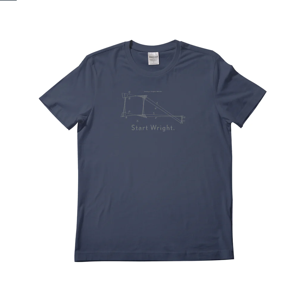 Wright Brothers Start Wright Ocean Blue T-shirt