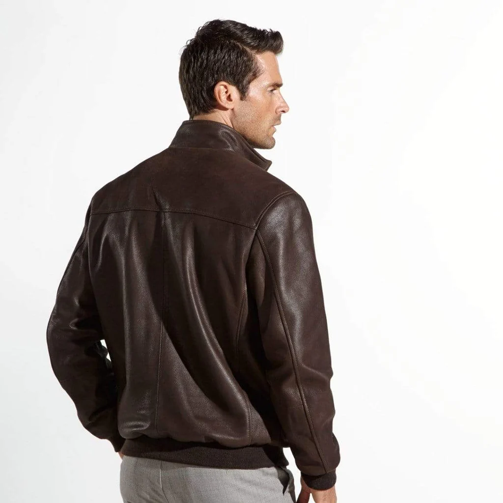 Wright Brothers Leather Flight Jacket Satin Lining